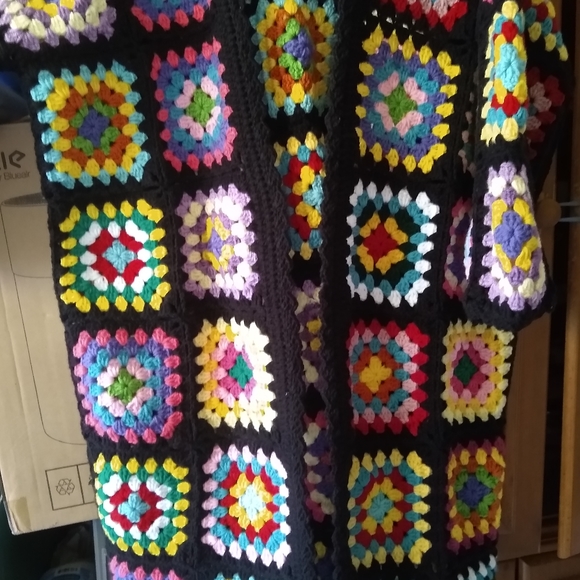 Granny square vintage cardigan - Picture 3 of 7